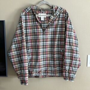 Eddie Bauer 100% Cotton Plaid Pullover